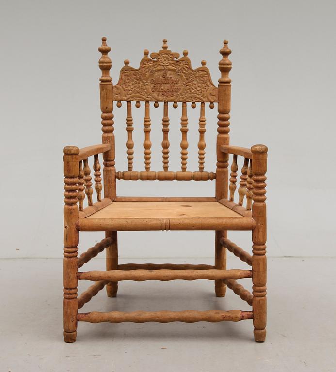 KARMSTOL, renässansstil, 1800-talets mitt.