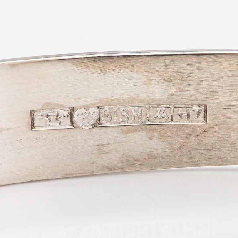 Elis Kauppi, Armband, sterling silver och rökkvarts. Kupittaan kulta, Åbo 1961.