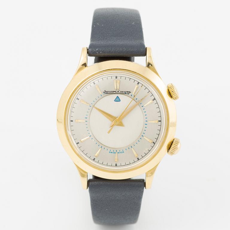 Jaeger-LeCoultre, Memovox, wristwatch, 33.5 mm.