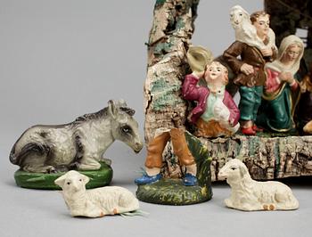 JULKRUBBA med FIGURER, 1900-tal.