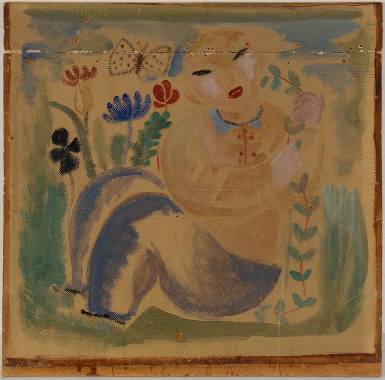 STIG LINDBERG, Olja på pannå, utförtd 1941/42.