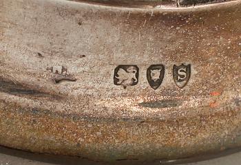 RINGKLOCKA, silver, nyrokoko, London, 1893.