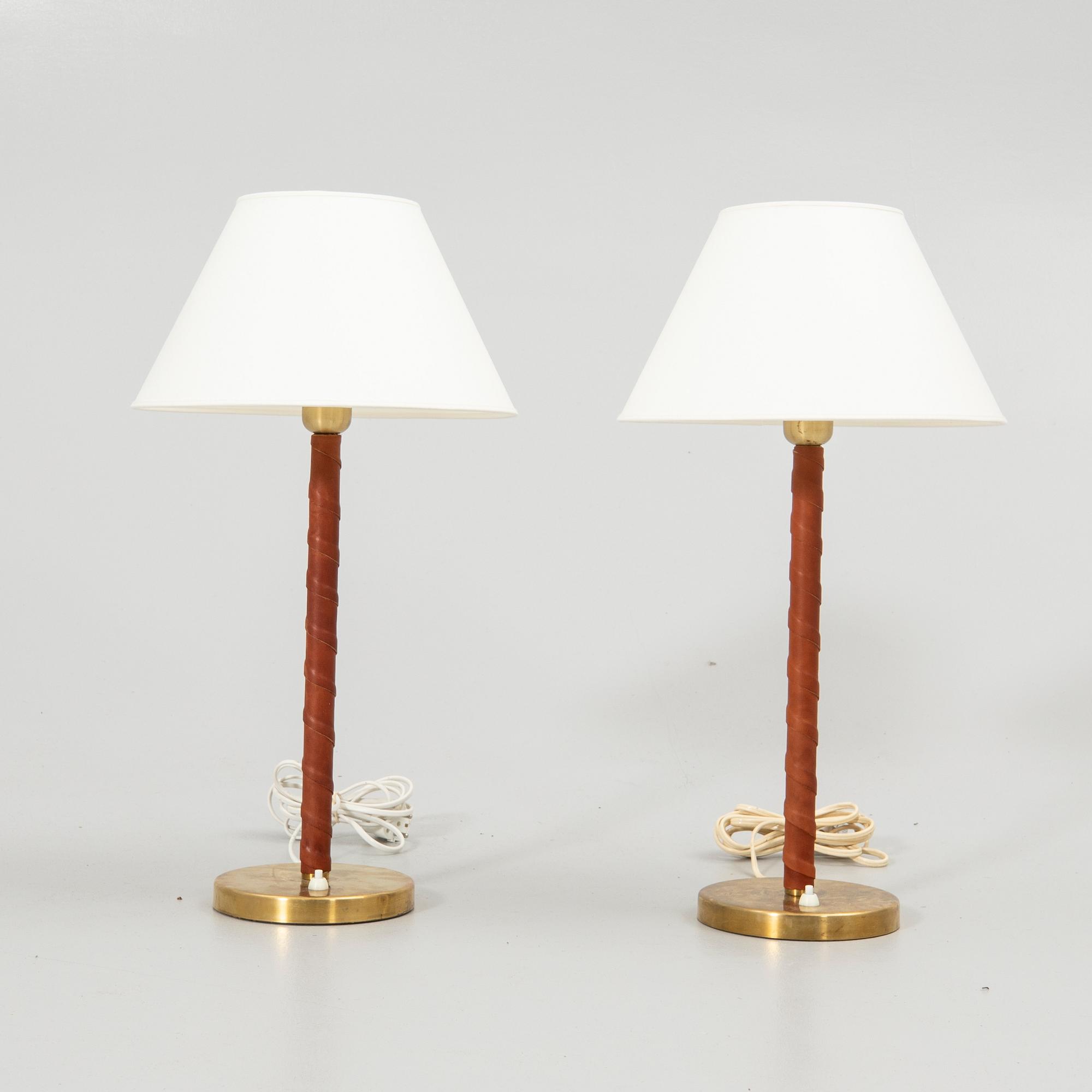 Table lamps, a pair, ASEA, "E1251", Swedish Modern, 1950s.