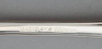 BESTICK, 30 snarlika delar, silver, gammalsvensk modell, 1900-tal. Total vikt ca 822 g.