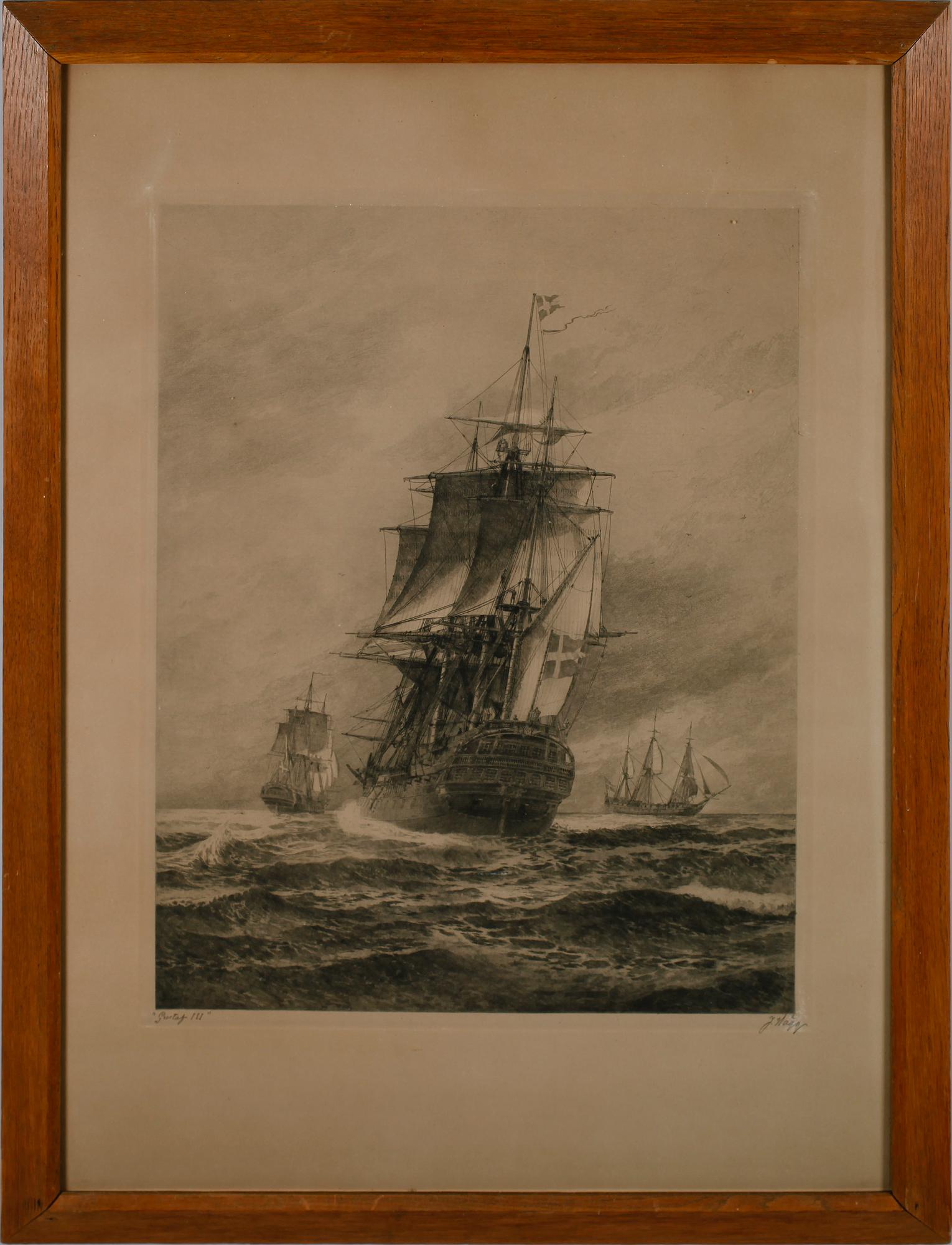 JACOB HÄGG, etsning, sign.