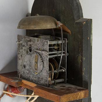 A longcase clock from Åland, Petter Linqvist, dated 1785.