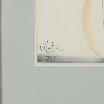 JAVIER VILATÓ, 2 st, blandtekniker, signerade.