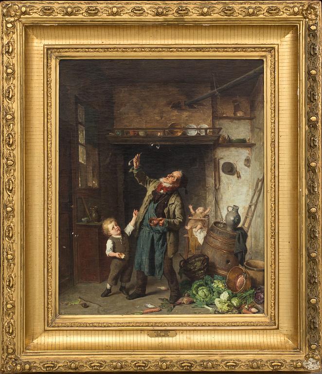 AUGUST JERNBERG, signed painting.