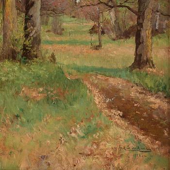 Axel Lindman, Spring landscape.