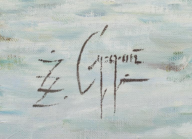 Z CYGAN, olja på duk, signerad.