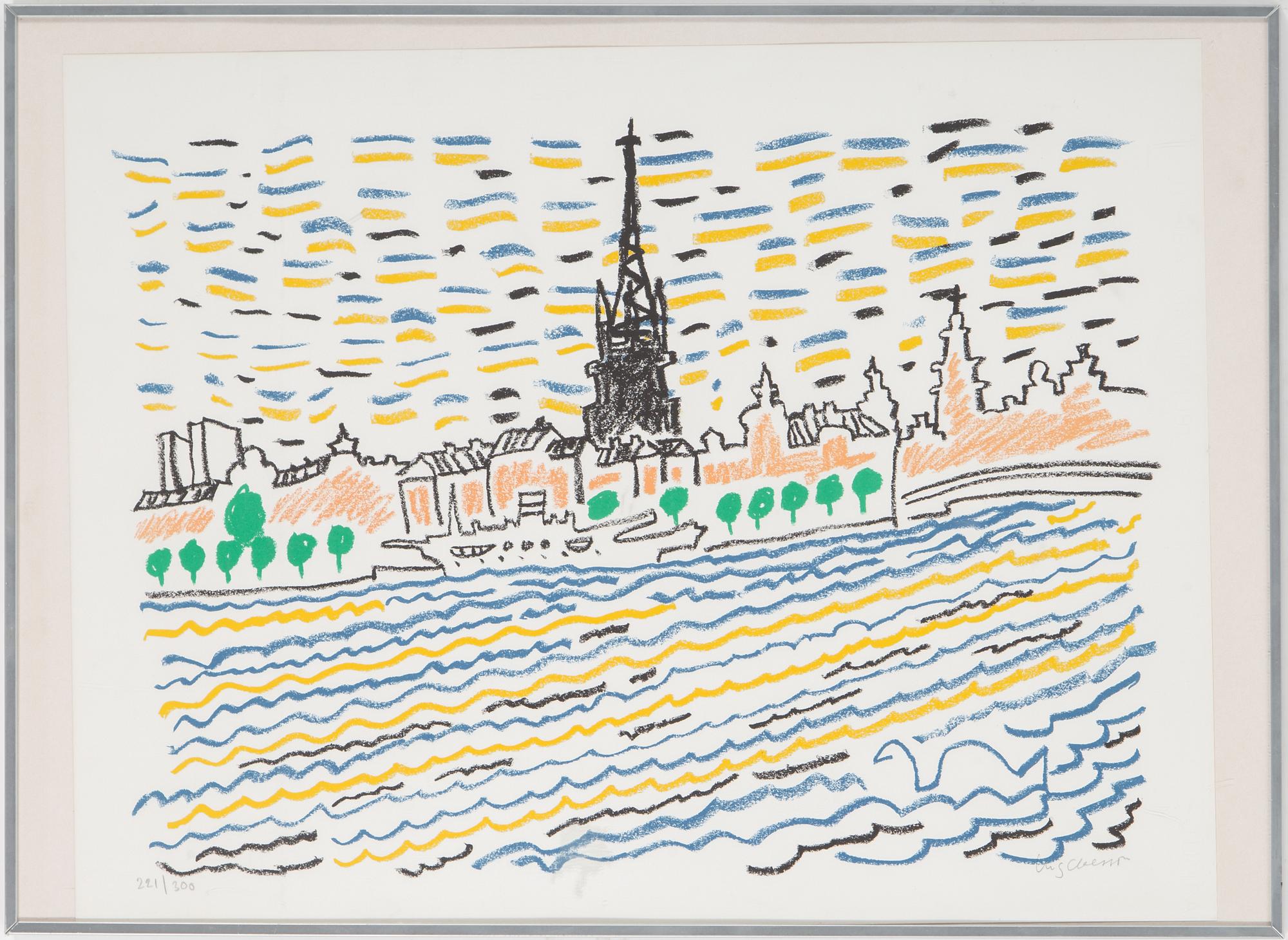 STIG CLAESSON (Slas), litograph in colours, signed and numbered
