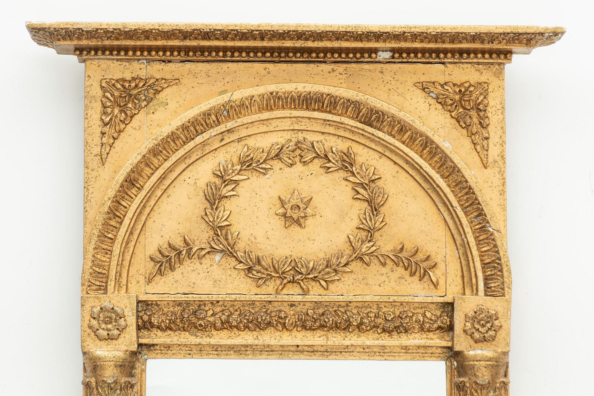 Gustaviansk, A late Gustavian mirror, Sweden, early 19th century.