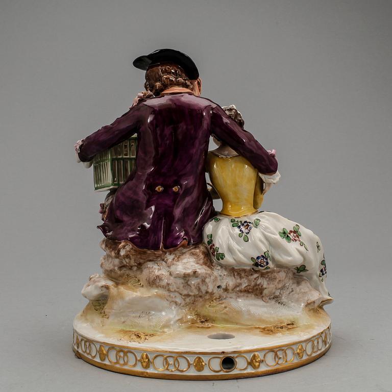FIGURIN, porslin. Rudolstadt, 1900-tal.