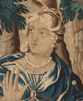 A TAPESTRY, "Cleopatra´s banquet", tapestry weave, ca 281,5 x 370 cm, Flanders 17th century.