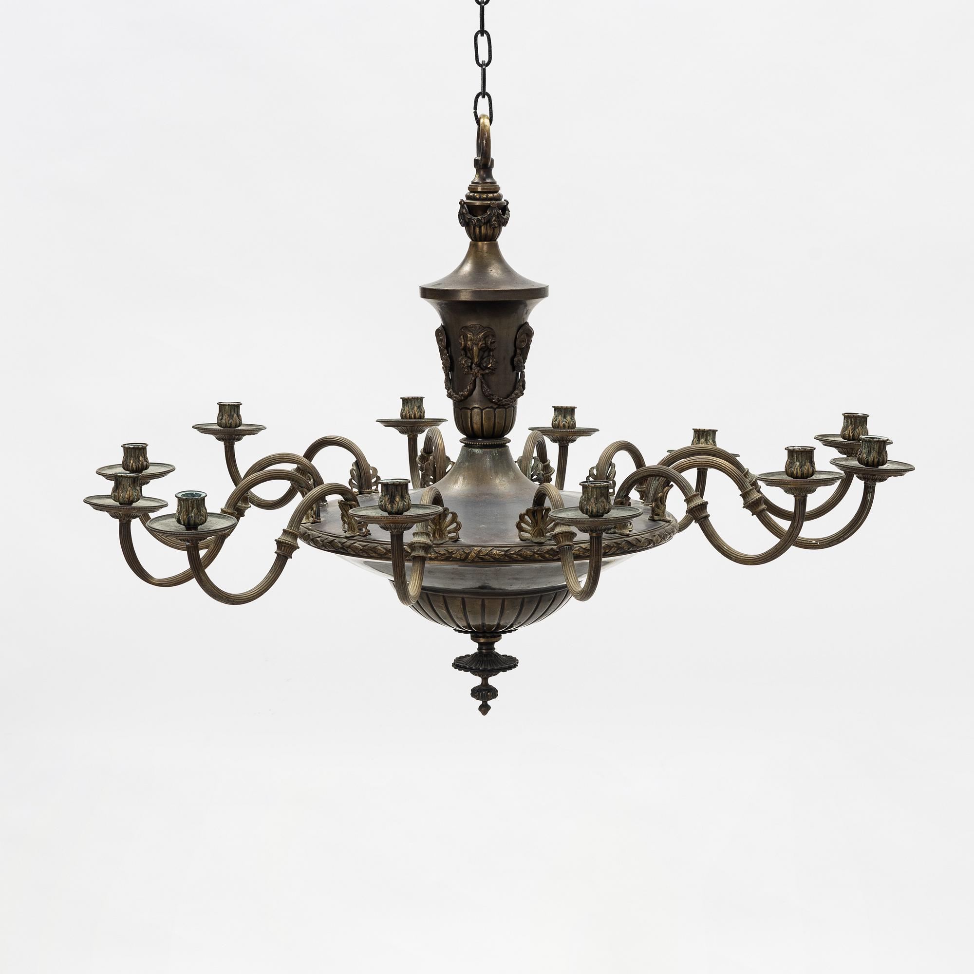 An Empire style ceiling, light, early 20th Century.