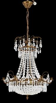 LJUSKRONA, gustaviansk stil, 1900-talets mitt. Höjd ca 60 cm.