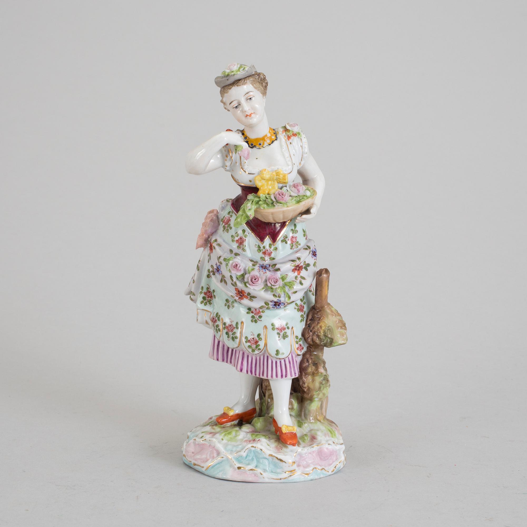 FIGURIN, porslin, Berlin, omkring sekelskiftet 1900.