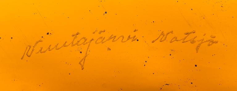 KAJ FRANCK, MALJA, "Sargasso", lasia, signeerattu Nuutajärvi Notsjö. 1960/70-luku.