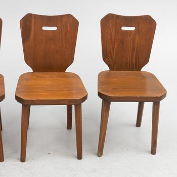 Chairs, 4 pcs, second half of the 20th century.