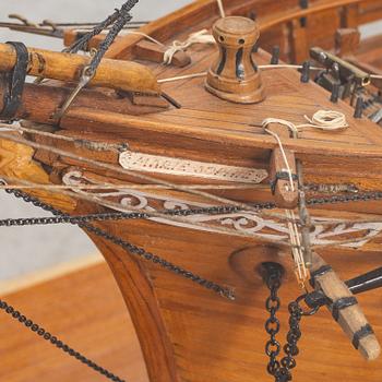A model of the brig Marie Spophie of Falmouth, by Åke Pettersson, 1958.