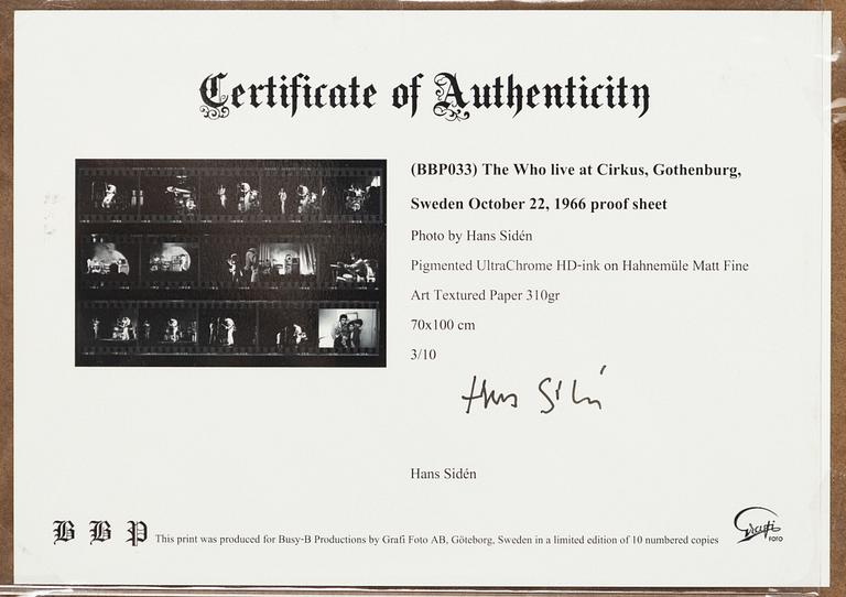 Hans Sidén, "The Who live at Cirkus in Gothenburg, October 22, 1966".