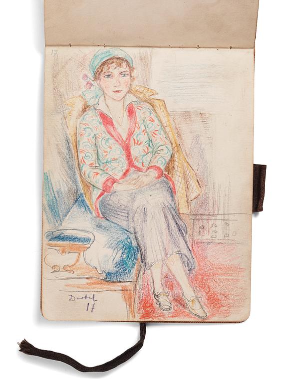Nils von Dardel, Sketchbook, from trip to Hokkaido, Japan, 1917.