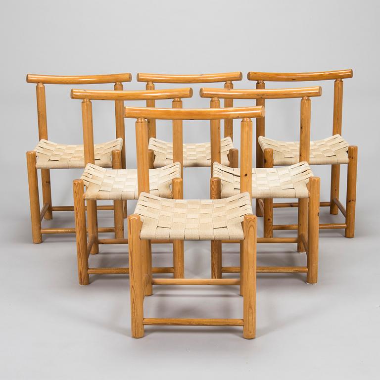 Ben af Schultén, a set of six 1970s 'N20' chairs for Artek.