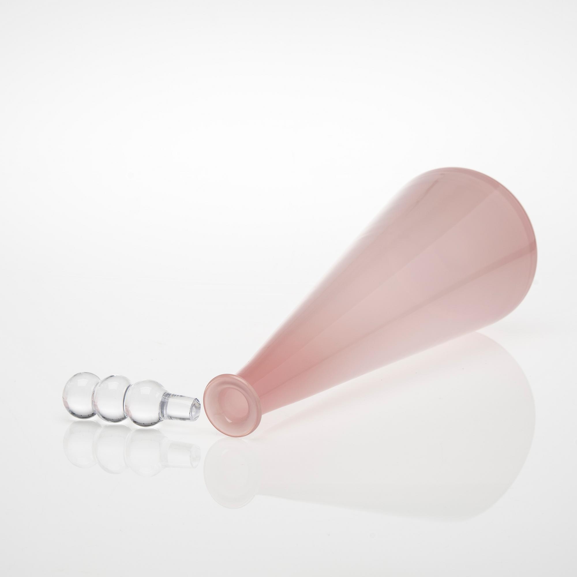 FLASKA, glas, "Tzarina", signerad Nanny Still, Riihimäen Lasi.