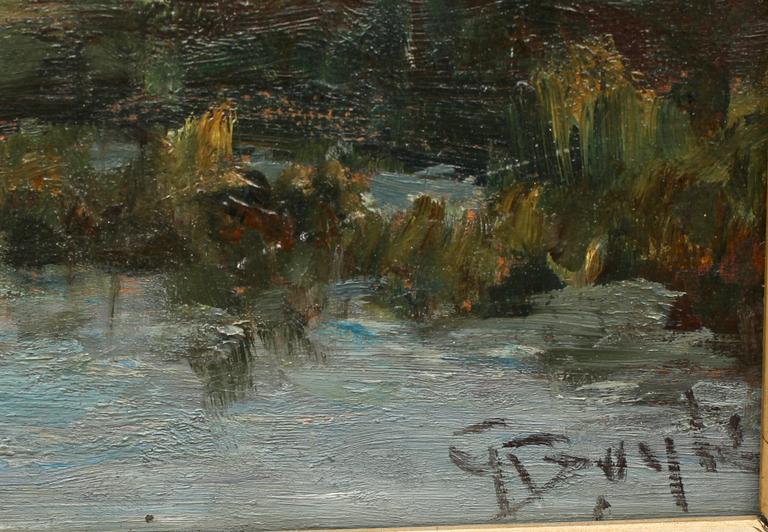 GEORGE A. BOYLE, olja på pannå, sign.