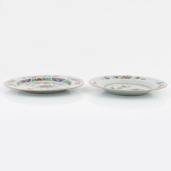 Two famille rose dishes, Qing dynasty, Qianlong (1736-95).