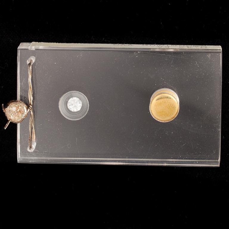 DIAMANT, briljantslipad 0,43 ct H / VVS.