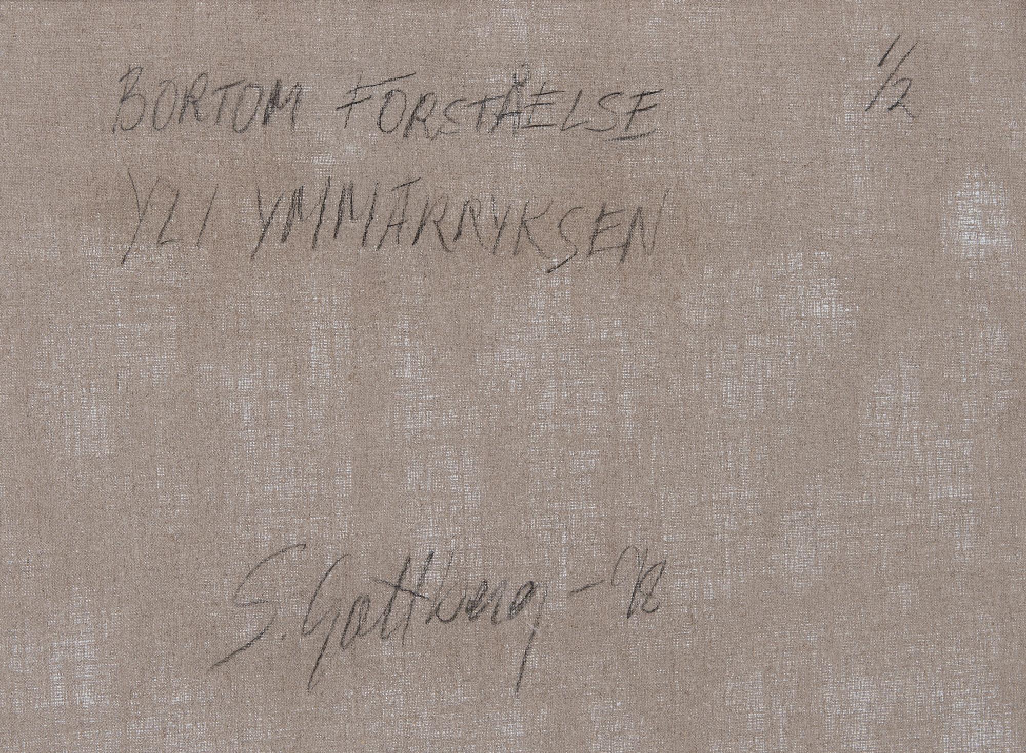 Susanne Gottberg, "Yli ymmärryksen".