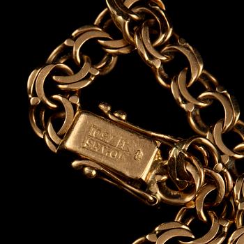 ARMLÄNK, 18k guld Jo-Ans Guld, Valskog. Vikt 12 g.
