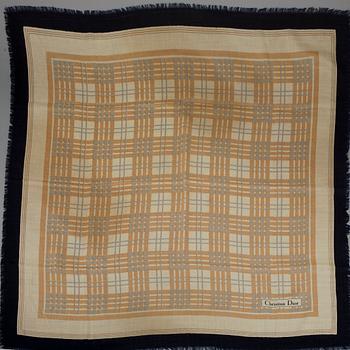 SCARF, 2 st, siden och cashmere, Dior.