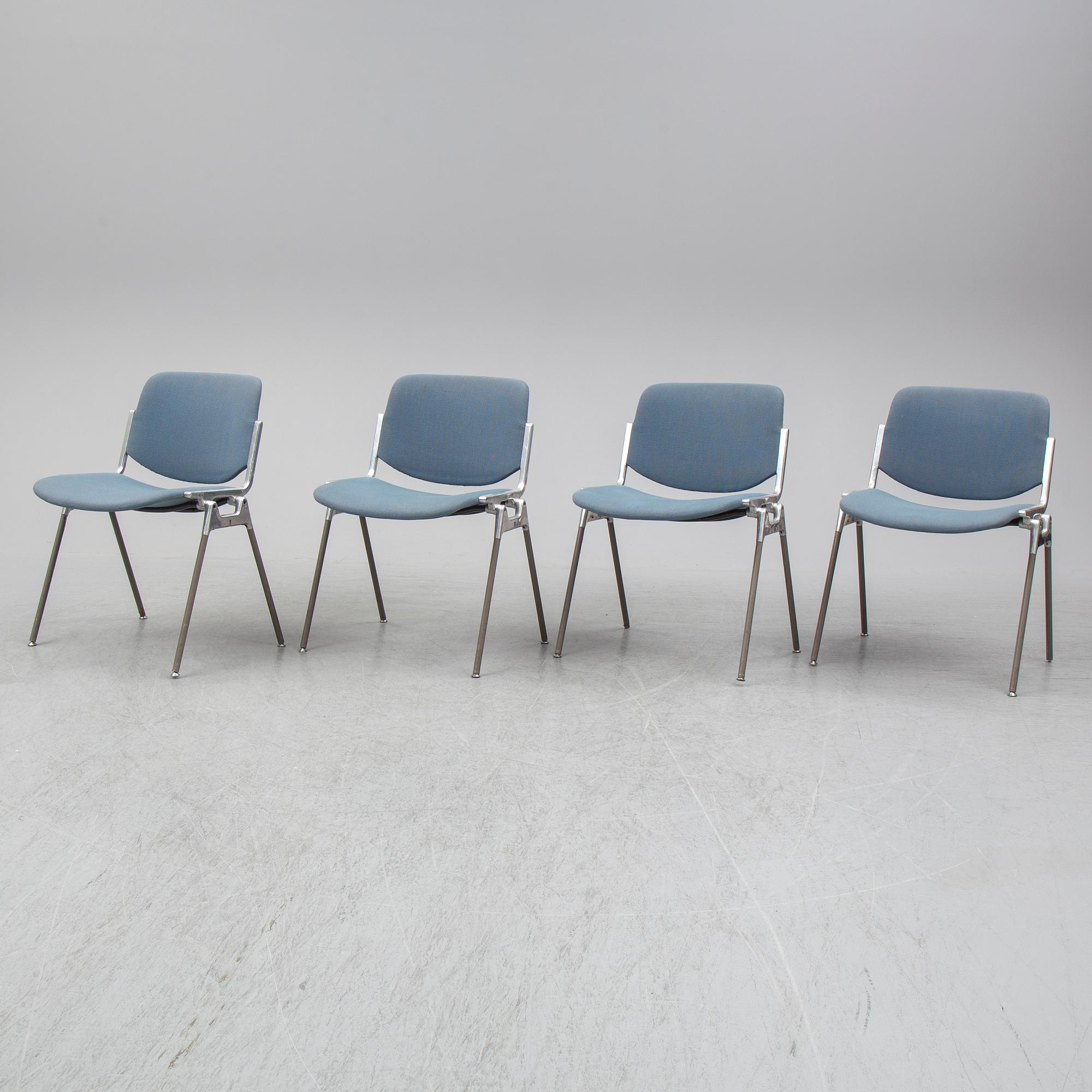 GIANCARLO PIRETTI, four chairs from Castelli, Italy.