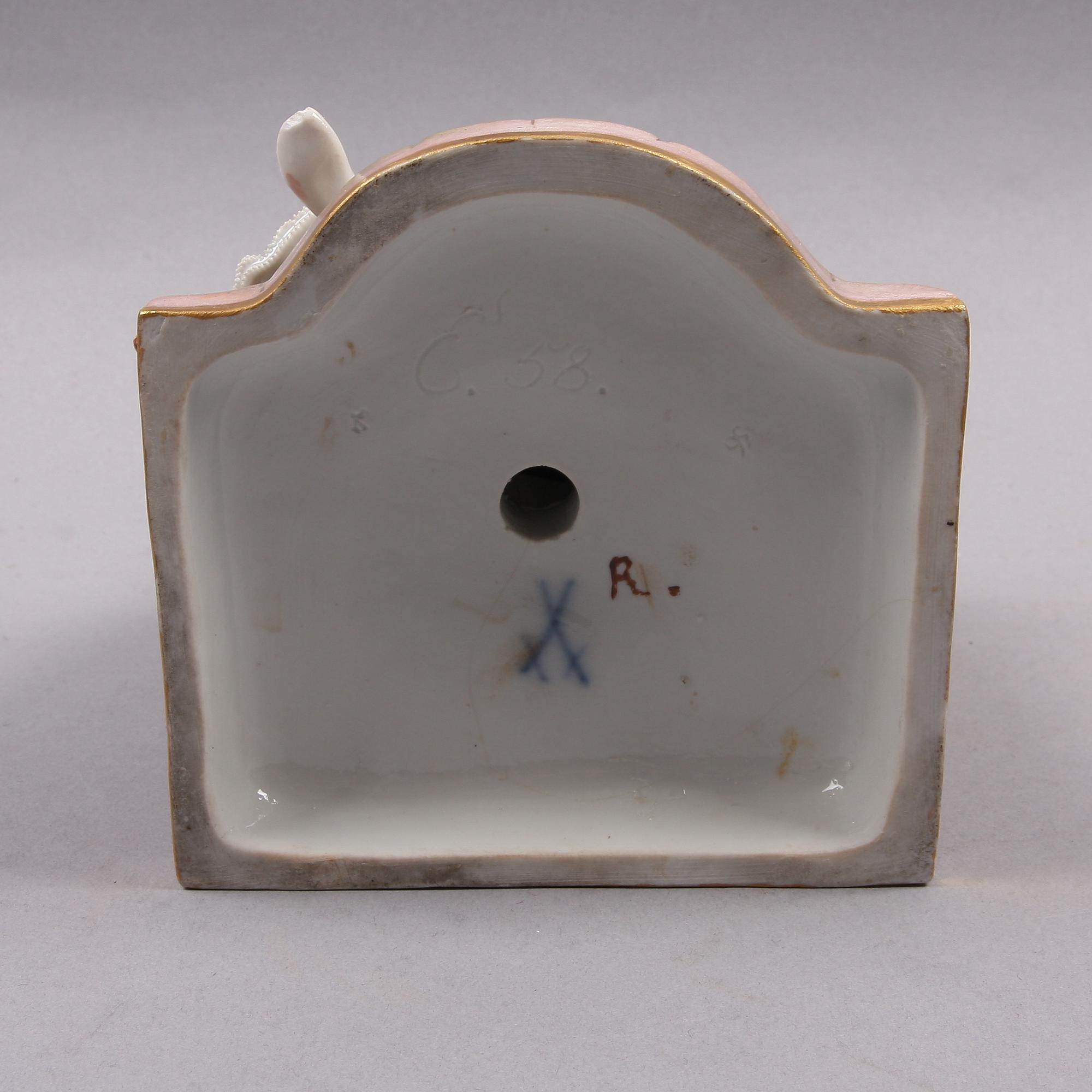 FIGURIN, porslin, Meissen.