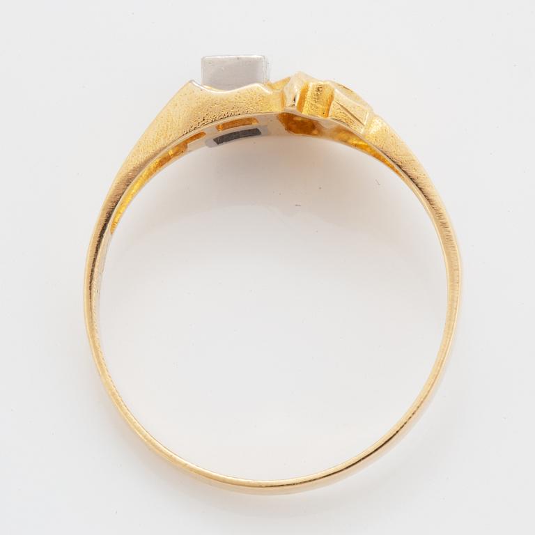 Björn Weckström, brilliant-cut diamond ring. Lapponia 1983.