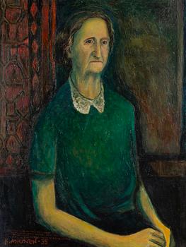 KOSTI AHONEN, oil on canvas, signed and dated -55.