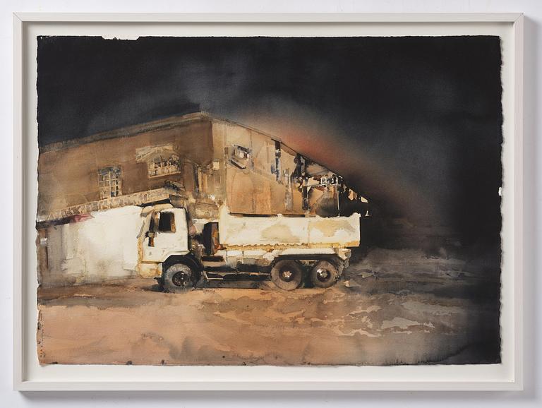 Lars Lerin, "Lastbil i Corotá (Brazil)".