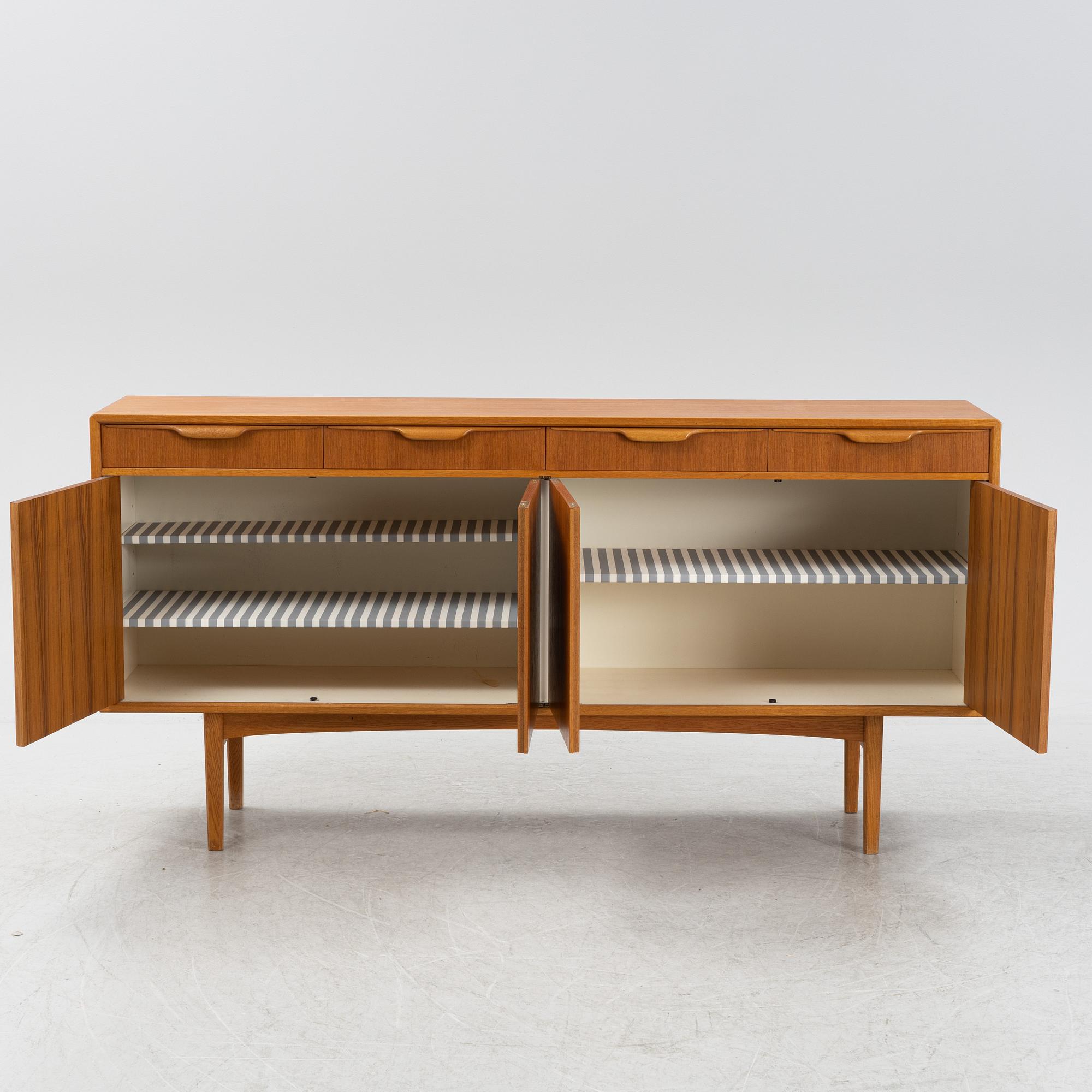 Bertil Fridhagen, a teak sideboard, Bodafors, Sweden, second half of the 20th century.