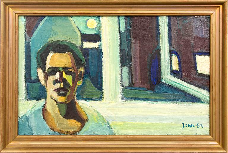 Gunnar Jonn, oil on canvas, signed, dated -62.