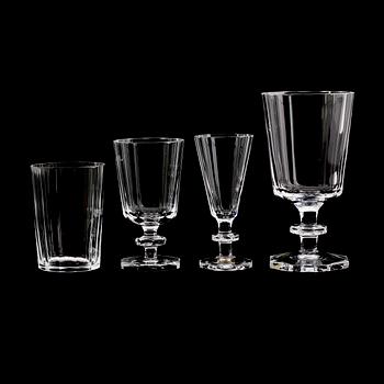 GLASSERVIS, 44 delar, "Karlberg", Elis Bergh, Kosta.