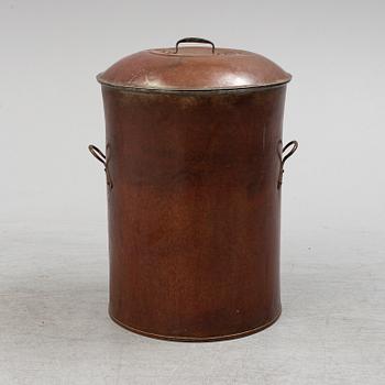 A copper barrel from around 1900.