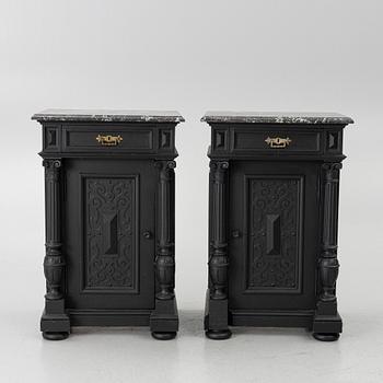 Pair of cabinets/bedside tables, circa 1900.