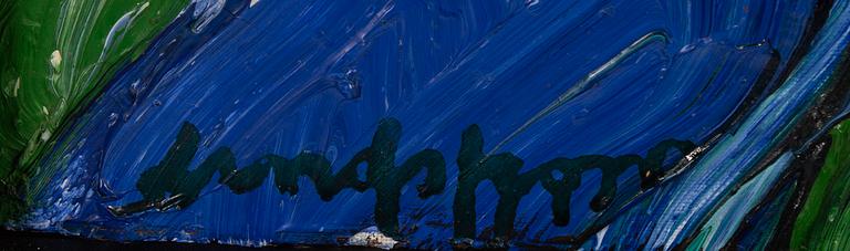 Bengt Lindström, Green figure with yellow teeth.