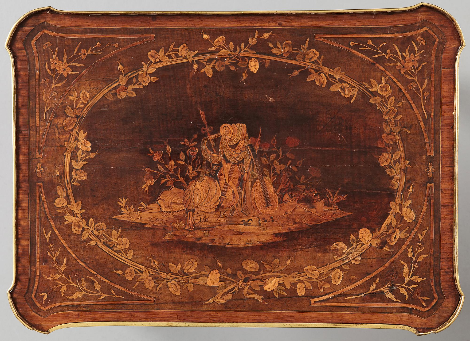 Bord, så kallat "Table en chiffonnière" tillskrivet Roger Vandercruse- Lacroix (1729-1799), Louis XVI.