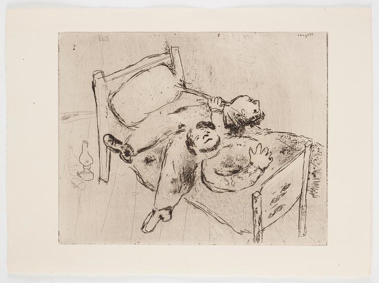 MARC CHAGALL, 71 st etsningar ur upplagan om 285 exemplar på Arches/MBM/J. Perrigot-papper, 1923-1948.