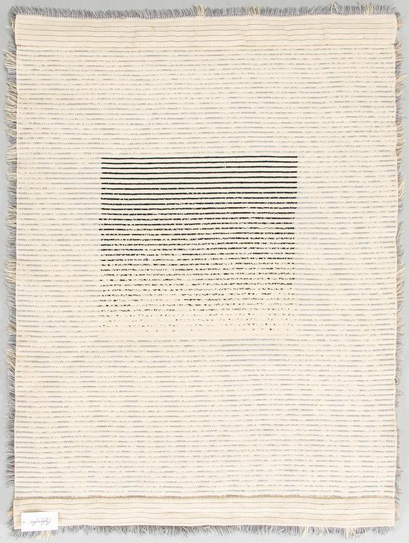 Jukka Vesterinen,  rya, modell för Helmi Vuorelma Oy, Lahtis. Ca 148x111 cm.