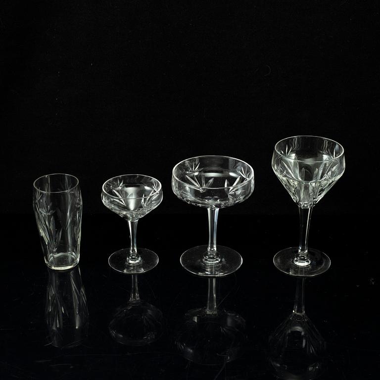 A glass service, 20th century (48 pieces).