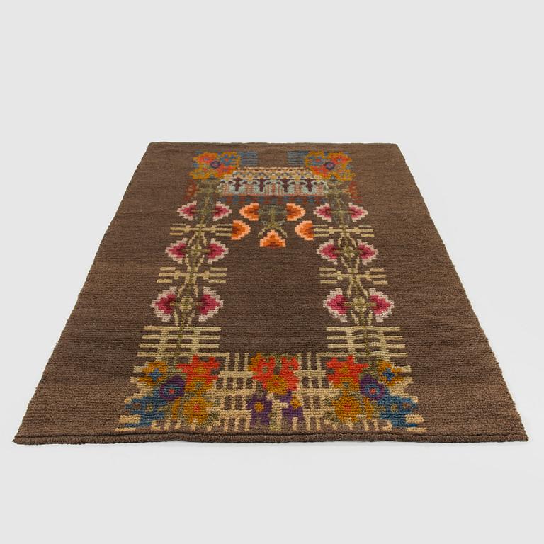 Bench rug, early 20th century. Circa 235 x 125 cm.